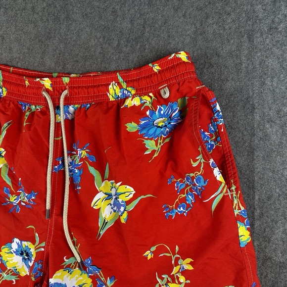 Polo Ralph Lauren Swim Trunks Mens 2XL 6"‎ Swimwear Floral Aloha Hawaiian Shorts - Picture 7 of 15